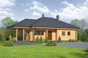 Arturowo แบบบ้าน Log Cabin ไม้ชั้นเดียวบรรยากาศชนบท
