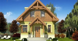 WRF1087 แบบบ้านแต่งโครงหลังคาไม้ได้อารมณ์คันทรี่