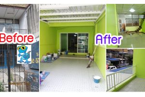 รีโนเวท ทาวน์เฮ้าส์เก่า 30 ปี ที่ดิน 16 ตร.วา. ให้สวยเช้ง สะดุดตา