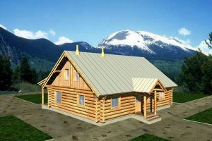 แบบบ้านไม้ Log Cabin สุขกายสบายใจ