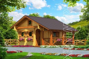 Mzzurek VIII เรือนพักผ่อนน่ารักสไตล์ Log Cabin