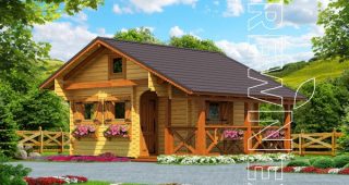 Mzzurek VIII เรือนพักผ่อนน่ารักสไตล์ Log Cabin
