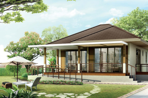 แบบบ้านกะทัดรัด ระเบียงกว้าง พร้อมทางลาดสำหรับผู้สูงอายุ