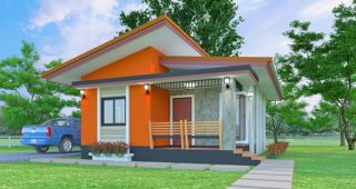 แบบบ้านเกษตรโมเดิร์นนาโน พื้นที่ใช้สอย 66 ตร.ม. งบประมาณ 8 แสนบาท