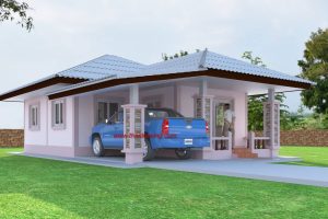 แบบบ้านเกษตร Eco House พื้นที่ใช้สอย 75 ตร.ม. งบประมาณ 7 แสนบาท
