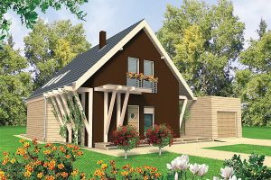 Ulka แบบบ้านดีไซน์โมเดิร์นคอทเทจแต่งไม้สวยสบาย