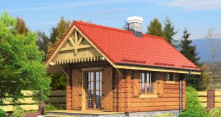 เรือนไม้ Cabin หลังเล็กน่ารักงบ 2 แสน