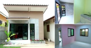 รีวิว บ้านชั้นเดียว สไตล์โมเดิร์น 1 ห้องนอน, 1 ห้องน้ำ งบประมาณ 3 แสนบาท