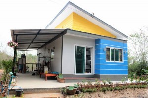 รีวิว : ปลูกบ้านหลังน้อยสไตล์โมเดิร์น บนที่ดิน 50 ตร.วา. ด้วยงบ 4.5 แสนบาท