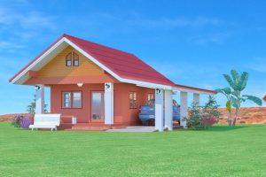 บ้านพักรีสอร์ทโฮมสเตย์ พื้นที่ใช้สอย 96 ตร.ม. งบประมาณ 8 แสนบาท