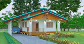 แบบบ้านเกษตรอนุรักษ์ บ้านทรงไทยเดิม พื้นที่ใช้สอย 140 ตร.ม. ราคาไม่เกิน 1 ล้านบาท