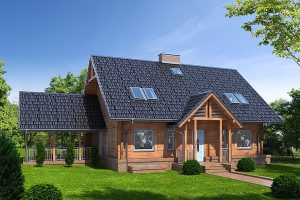 แบบบ้าน Log Cabin แค่เห็นก็ผ่อนคลายแล้ว