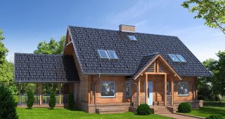 แบบบ้าน Log Cabin แค่เห็นก็ผ่อนคลายแล้ว