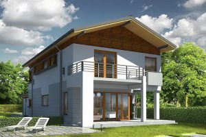 แบบบ้านโมเดิร์นสวยเท่ขนาด 4 ห้องนอน