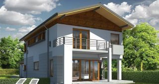 แบบบ้านโมเดิร์นสวยเท่ขนาด 4 ห้องนอน