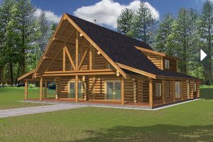 แบบบ้าน Log Cabin อบอุ่นกลมกลืนกับธรรมชาติ