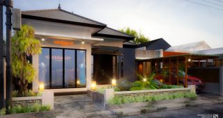 บ้านชั้นเดียวสวยเหมือนวิลล่าหรู ภายในน่าอยู่