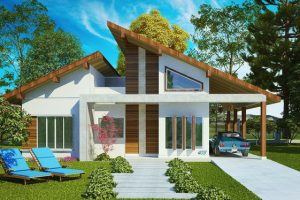 Porto Velho แบบบ้านหลังคาปีกนกทันสมัย เพื่อความสุขของครอบครัวใหญ่