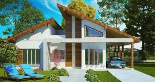 Porto Velho แบบบ้านหลังคาปีกนกทันสมัย เพื่อความสุขของครอบครัวใหญ่