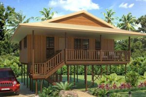 แบบบ้านไม้ยกพื้นใต้ถุนสูงเรียบง่ายลงตัวกับพื้นที่ชนบท