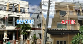 รีโนเวท ทาวน์เฮ้าส์โทรม ๆ ให้กลายเป็นทาวน์เฮ้าส์สวย ๆ