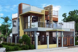 บ้านสองชั้นดีไซน์โมเดิร์น ขนาด 4 ห้องนอน