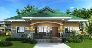 แบบบ้านชั้นเดียวสวยแนวรีสอร์ท