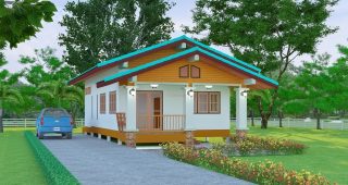 แบบบ้านเกษตรอนุรักษ์ บ้านสไตล์ชนบท พื้นที่ใช้สอย 98 ตร.ม. งบประมาณ 900,000 บาท