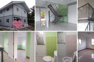 รีวิว : ปลูกบ้านสองชั้น ทรงสี่เหลี่ยม แบบพอเพียง เน้นบ้านโปร่งโล่ง งบประมาณ 7.8 แสนบาท