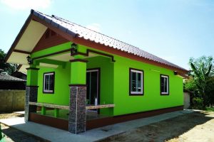 รีวิว : บ้านชั้นเดียว สไตล์ชนบท ขนาด 2 ห้องนอน 1 ห้องน้ำ งบประมาณ 585,000 บาท