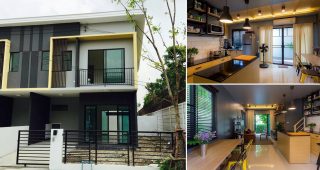 รีวิว ตกแต่งทาวน์โฮม 2 ชั้น แบบเดิม ให้กลายเป็นบ้าน Style Loft Coffee Decoration