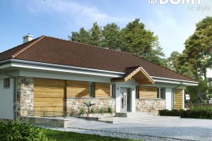Decyma4 แบบบ้านชั้นเดียวแต่งสลับผนังหินธรรมชาติ