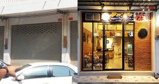 รีวิว : ตกแต่งอาคารพาณิชย์ ให้เป็นร้านอาหารสไตล์ลอฟท์สุดเท่ห์