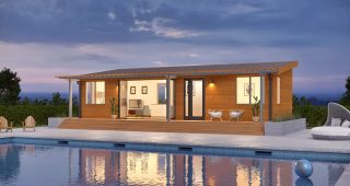 Cabana แบบบ้านหลังคา Lean-to ดีไซน์สวยเท่ ประยุกต์ได้หลากหลาย