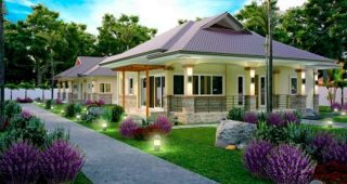 บ้านชั้นเดียวอารมณ์รีสอร์ท สีเหลืองอ่อนโยนน่าอยู่