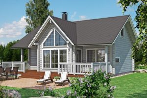 บ้านไม้ Log Home แนวรีสอร์ท สวยกำลังดี มี 3 ห้องนอน