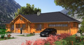 บ้านไม้ Log Cabin ดีไซน์ร่วมสมัย ดึงธรรมชาติเข้ามาในชีวิต