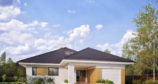 Decyma7 บ้านโมเดิร์นดีไซน์สวยสีขาวสว่างแต่งสลับอิฐลงตัว