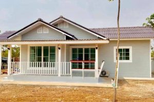 รีวิว : บ้านชั้นเดียว สไตล์คอทเทจ พื้นที่ใช้สอย 67 ตร.ม. งบประมาณ 720,000 บาท