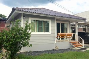 รีวิว บ้านชั้นเดียว สไตล์มินิมอล พื้นที่ใช้สอย 42 ตร.ม. งบประมาณ 450,000 บาท