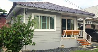 รีวิว บ้านชั้นเดียว สไตล์มินิมอล พื้นที่ใช้สอย 42 ตร.ม. งบประมาณ 450,000 บาท
