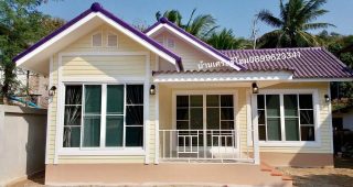 รีวิว : บ้านชั้นเดียว สไตล์คอทเทจ พื้นที่ใช้สอย 58 ตร.ม. งบประมาณ 660,000 บาท