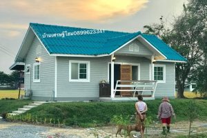 รีวิว : บ้านชั้นเดียว ดีไซน์คอทเทจ พื้นที่ใช้สอย 64.5 ตร.ม. งบประมาณ 770,000 บาท