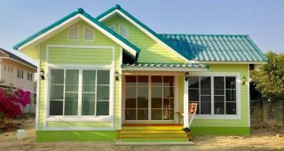 รีวิว : บ้านชั้นเดียว สไตล์รีสอร์ท พื้นที่ใช้สอย 55 ตร.ม. งบประมาณ 660,000 บาท