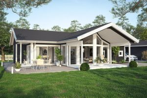 บ้านรีสอร์ทแต่งผนังกระจกใส ทั้งเท่ทั้งน่าอยู่ในหลังเดียว