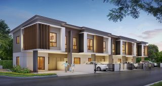 พฤกษากาญจน์ ทาวน์ 2 กาญจนบุรี Pruksakarn Town 2 ทาวน์โฮมใหม่ เริ่ม 1.5 ลบ.