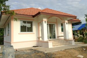 รีวิว บ้านชั้นเดียวยกพื้น พื้นที่ใช้สอย 76 ตร.ม. งบประมาณ 750,000 บาท