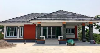 รีวิว บ้านเดี่ยวชั้นเดียว 3 ห้องนอน 2 ห้องน้ำ งบประมาณ 1.5 ล้านบาท