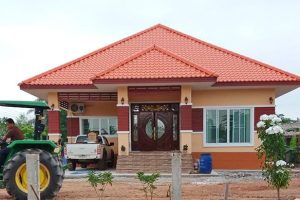รีวิว ปลูกบ้านชั้นเดียว พื้นที่ใช้สอย 135 ตร.ม. งบประมาณ 1.3 ล้านบาท