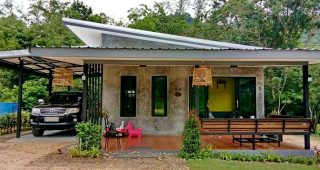 รีวิว บ้านโมเดิร์นลอฟท์ชั้นเดียว พื้นที่ใช้สอย 75 ตร.ม. งบประมาณ 650,000 บาท